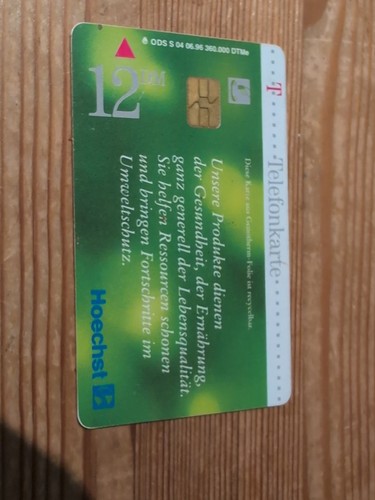 Telefonkarte hoechst - dm,