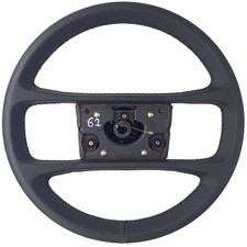 Porsche Lenkrad 924 944 neu bezogen und im Kreuzstichverfahren genäht schwarz 47