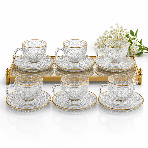 Glas teetassen set - teetassen, mit