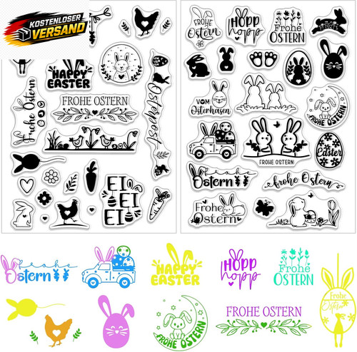 Silikon stempel ostern - silikon,