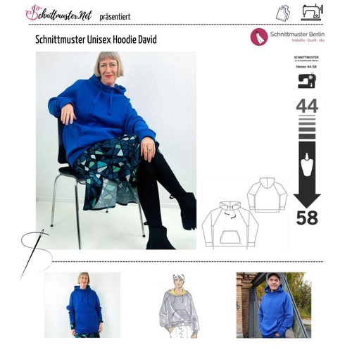 Schnittmuster herrenhoodie - schnittmuster,