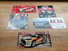 5 St. Rallye Original Autogrammkarten Toyota Yaris R2 und Celica