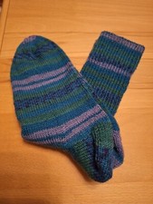 Socken 43-46 Color handgestrickt aus Sockenwolle von Schachenmayr. Unikat