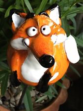 Keramik Fuchs Gartenkugel