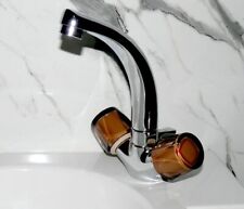 Coop 882984 Topaz DE Waschtisch Waschbecken Bad Armatur Zwiegriff Auslauf 15cm 