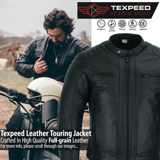 Leder Motorradjacke Touring