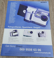 5. Sony Mavica Kamera 1.3 Werbeanzeige Werbung Reklame 1999