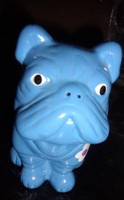 blau klein HUND DOGGE Sparschwein SPARDOSE Sparbüchse SCHWEIN DOSE Taschengeld