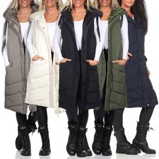 Hailys Damen lange Steppweste