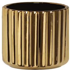 Goldene Blumenvase 18 cm