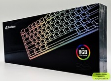 Sharkoon PureWriter RGB Gaming-Tastatur TKL Schwarz Deutsch QWERTZ Wie Neu