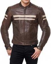 Motorrad Retro Lederjacke