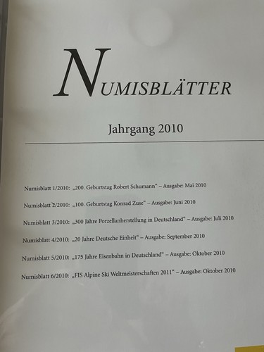 Numisblätter mit - , 10