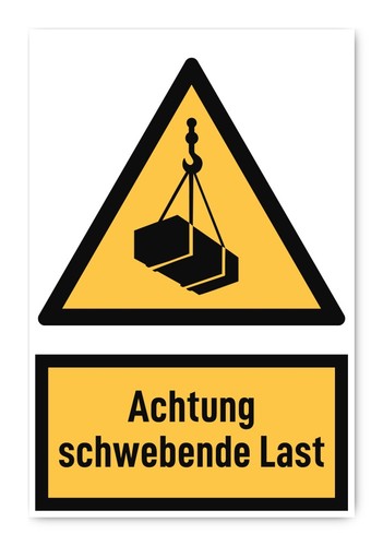 Achtung schwebende last - achtung,