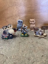 (n6) Packung 5 Eulen / Eulen