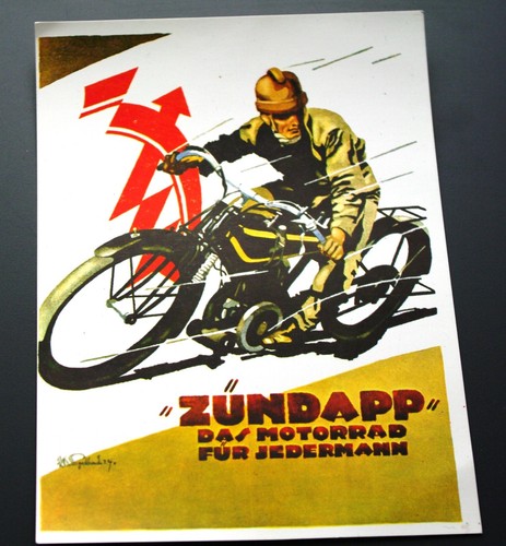 Zündapp postkarte retro - postkarte,