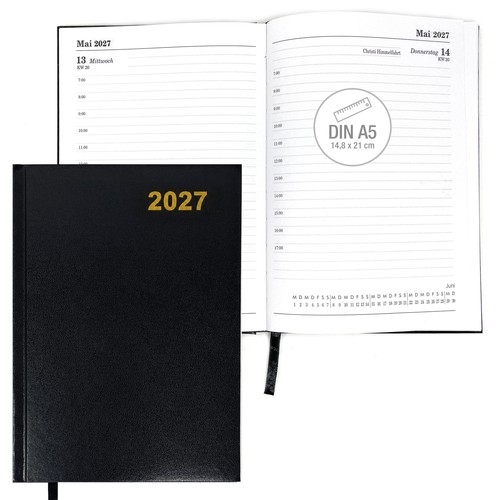 Buchkalender 2027 tag - 1, 1