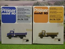 Preiser 1228 1226 H0 Bausatz Dreiseitenkipper 2 Stk OVP (VH) C1098