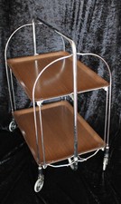 Dinette Bremshey? Chrom  mid century Rockabilly 50er  Vintage Retro Palisander