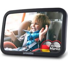 HerzensKind Autospiegel für Babys extragroßer Rücksitzspiegel 30cmx19cm 