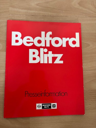 Pressemappe opel bedford blitz - pressemappe,
