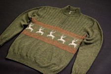 Hammerschmid Trachten Pullover Sweatshirt Sweater Top Lammwolle Oktoberfest Gr L