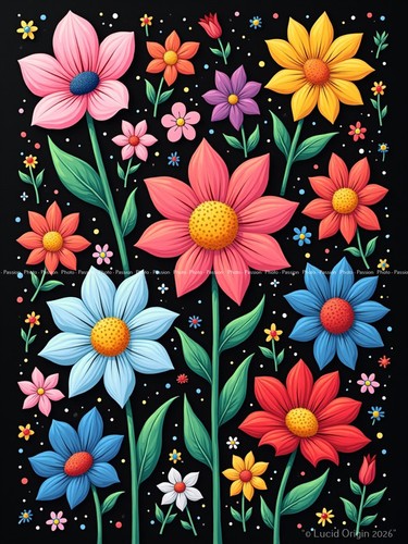 Foto blumen pop art modern - foto,