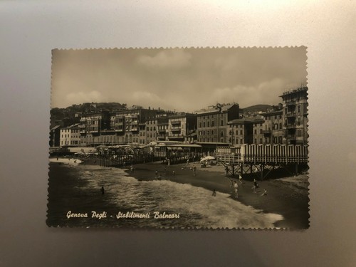 Postkarte genua pegli - genua,