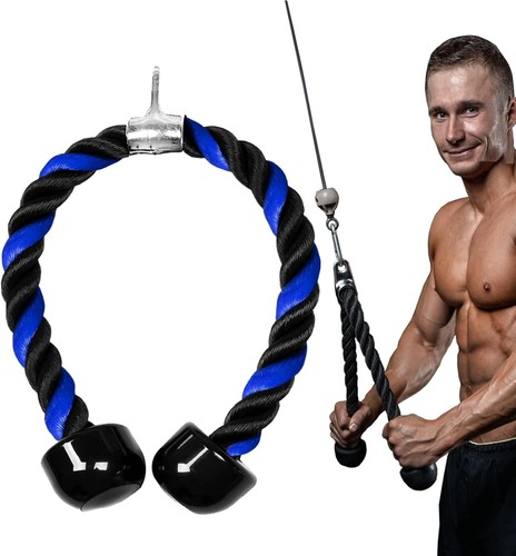 Trizepsseil 90cm blau - trizepsseil,