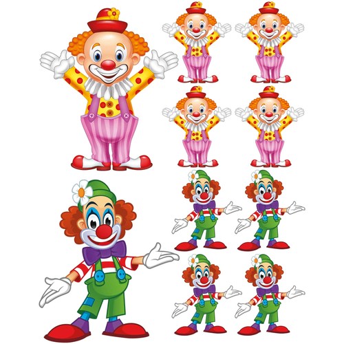 Sticker clown aufkleber album - sticker,