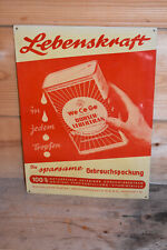 Altes Blechschild/Reklameschild 50er Jahre,Dorsch-Lebertran,Münster I.W.,Orig.