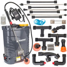 Sprühgerät Drucksprüher 16L Akku Rückensprüher Gartensprüher 12V 8Ah Satz Düsen