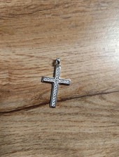 925 Sterling Silber Kreuz Zirkonia  Christ Schmuck 
