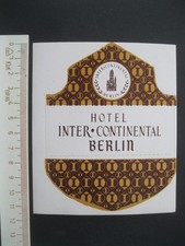 HOTEL INTER CONTINENTAL BERLIN