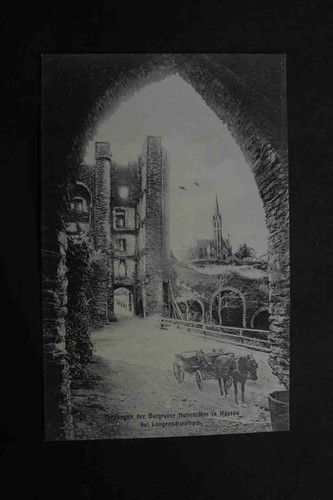 Postkarte burgruine - ak,