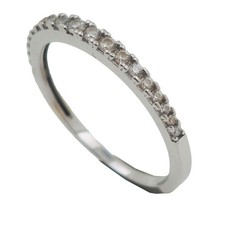 Memory Ring 750 Gold 18 Karat Weißgold Damen Größe 60 Wert 690,-