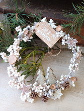 Winter Türkranz Landhaus mit