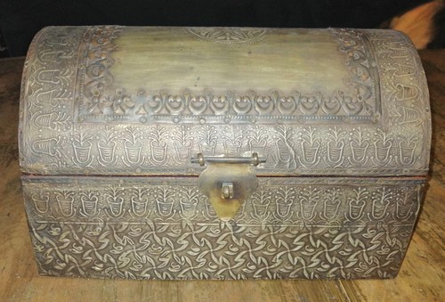 Schatulle holz metall - schatulle,