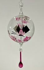 Lichtmühle Sonnenrädchen Solar 6 x 17 cm edler effektvoller Fensterschmuck rosa