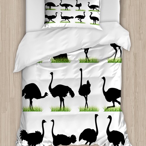 Strauß bettwäsche set animal - bettwäsche,