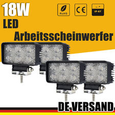 4x 18W LED Arbeitsscheinwerfer