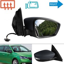 Rechts Außenspiegel Elektrisch Beheizt Glas+Blinker für Skoda Fabia III NJ3/NJ5