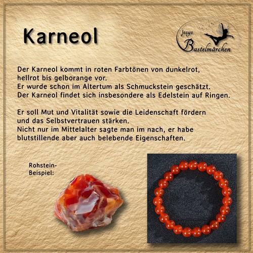 Naturstein armband karneol - naturstein,