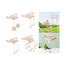 Holz Vogel Papagei Sitzstange