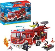 Playmobil 9464 Feuerwehr Rettungsfahrzeug mit Licht & Sound und Zubehör