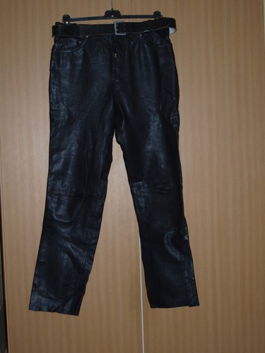 Neuwertige lederjeans mit - neuwertige,
