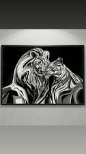 Originale Löwenpaar Acryl