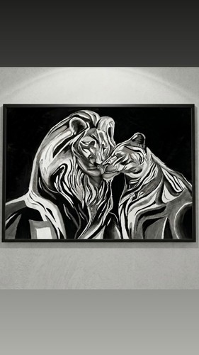 Originale löwenpaar acryl - originale,