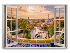 120x80cm Wandbild Fensterbild