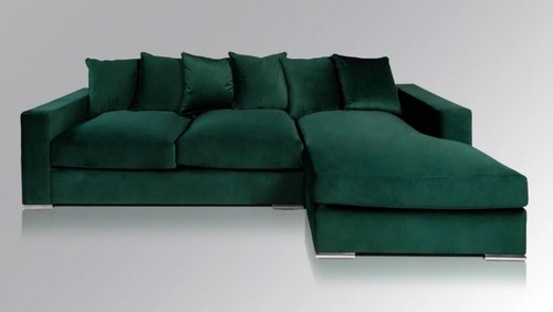 Grünes samt sofa - grünes, sofa,